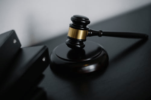 Gavel on a desk representing family court custody decisions in Maryland